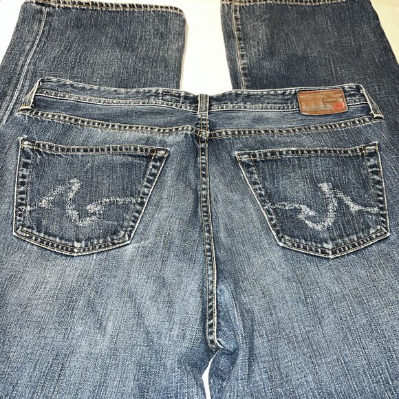AG Adriano Goldschmied Men's Jeans The Hero Distressed Straight Leg Size 36 x 32 - Picture 9 of 12